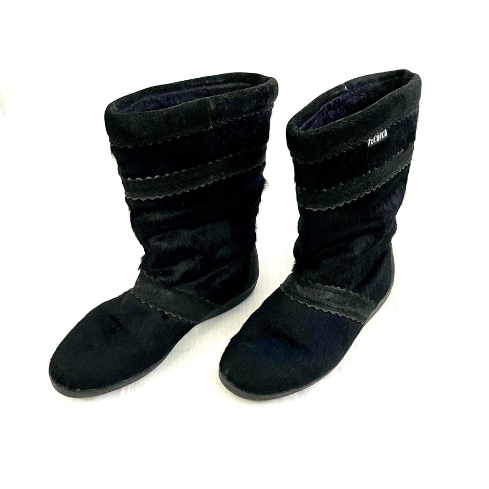 Vintage TECNICA Women’s Cortina Skandia Goat Fur Winter Boots Size 38 US 7.5